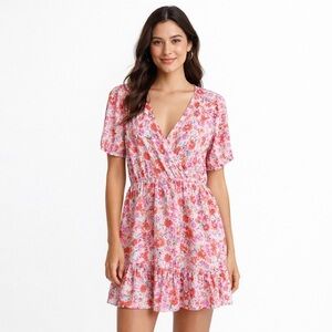 Lucky Brand Ditsy Floral Mila Wrap Dress